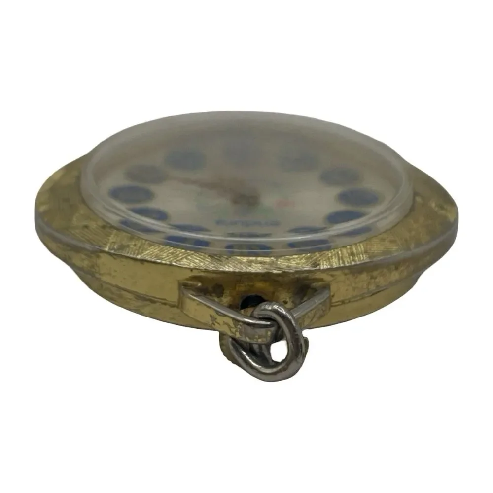 Endura Swiss Mechanical Wind-Up Pocket Watch Pendant Vintage *MUST READ
